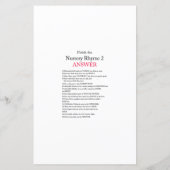 Modernes Rustikales Baby-Duschspiel (Rückseite)