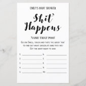 Modernes Rustikales Baby-Duschspiel (Vorderseite)