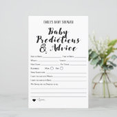 Modernes Rustikales Baby-Duschspiel (Stehend Vorderseite)