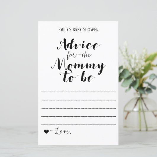 Modernes Rustikales Baby-Duschspiel (Stehend Vorderseite)