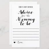 Modernes Rustikales Baby-Duschspiel (Vorne/Hinten)