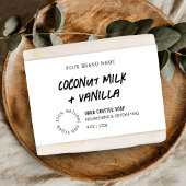 Modernes Rustikales Bar Wrapper-Label für Schwarz-