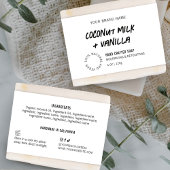 Modernes Rustikales Bar Wrapper-Label für Schwarz-