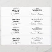 Modernes Rustikales Bar Wrapper-Label für Schwarz- (Vorderseite)