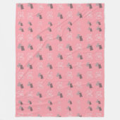 Modernes Rustikales Bärenmuster Fleecedecke (Vorderseite)