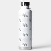 Modernes Rustikales Bärenmuster Trinkflasche (links)