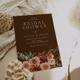 Modernes rustikales Bohemisches Brautparty Einladung