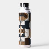 Modernes rustikales Boho Muster Trinkflasche (Links)
