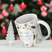 Modernes Rustikales Boho Weihnachten Botanisches B Kaffeetasse