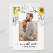 Modernes rustikales botanisches Eukalyptus-Sonnenb Save The Date (Vorderseite)