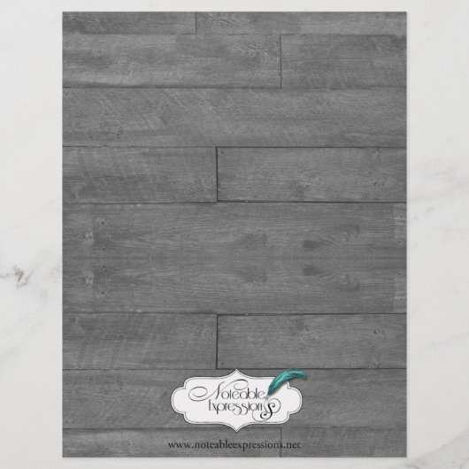 Modernes Rustikales Brautmenü (Rückseite)