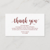Modernes Rustikales Burgundy Script, Wedding Viele