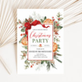 Modernes Rustikales Citrus Orange Weihnachtsgebäck Einladung