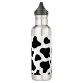 Modernes, rustikales Cowhide-Design Edelstahlflasche (Links)