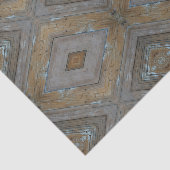 Modernes, rustikales Diamantenmuster aus gewittert Seidenpapier (Ausschnitt)