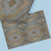 Modernes, rustikales Diamantenmuster aus gewittert Seidenpapier