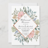 Modernes, rustikales Dusty Chic Probe Dinner Einladung (Vorderseite)