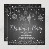 Modernes Rustikales Elegantes Weihnachtsfest Party Einladung (Vorne/Hinten)