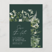 Modernes, rustikales Eukalyptus botanisches, elega Ankündigungspostkarte (Vorderseite)