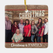 Modernes rustikales Familien-Foto Foto der