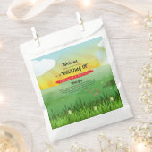 Modernes Rustikales Festival Hochzeit Willkommen Geschenktütchen (Ausgeschnitten)