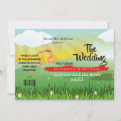 Modernes Rustikales Festival Hochzeitsfest Einladu (Vorderseite)
