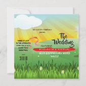 Modernes Rustikales Festival Hochzeitsfest Einladu (Vorderseite)