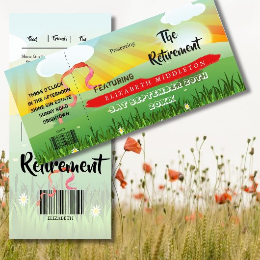 Modernes Rustikales Festival Retirement Party