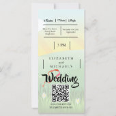 Modernes Rustikales Festival Wedfest QR Hochzeit (Rückseite)