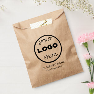 Modernes Rustikales Firmenlogo Geschenktütchen