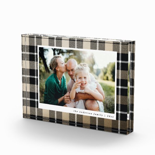 Modernes, rustikales Foto aus Karo (Rechts)