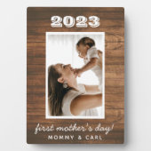 Modernes rustikales Foto für die Muttersprache Hol Fotoplatte (Vorderseite)