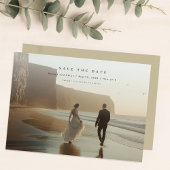 Modernes Rustikales Foto Qr Code Hochzeit Save The Date