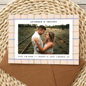 Modernes Rustikales Foto Save the Date