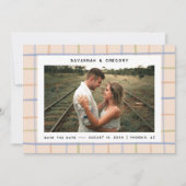 Modernes Rustikales Foto Save the Date (Vorderseite)