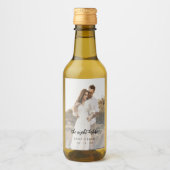 Modernes rustikales Foto Weinetikett (Vorderseite)