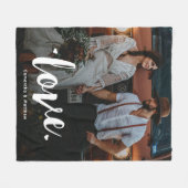 Modernes Rustikales Foto zur Verlobung von formati Fleecedecke (Vorderseite (Horizontal))