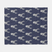 Modernes Rustikales Gemustertes Hirsch Fleecedecke (Vorderseite (Horizontal))