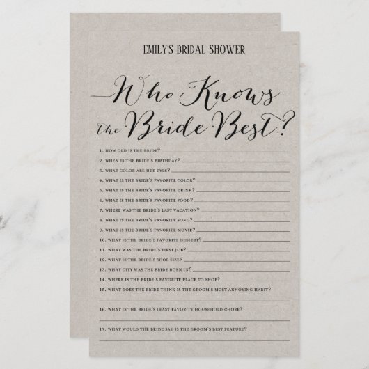 Modernes Rustikales Graues Brautparty (Vorne/Hinten)