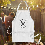 Modernes Rustikales GRILLMASTER Cool Schürze<br><div class="desc">Retro coole personalisierte GRILLMASTER Grillen Schürze in einem Logo-Stil Typografie-Design mit Ihrem individuelle Name und Geburtsjahr. Großartiges Geschenk für den Vatertag oder ein einzigartiges Geburtstagsgeschenk für den Typ,  der zum Grillen Lieben.</div>