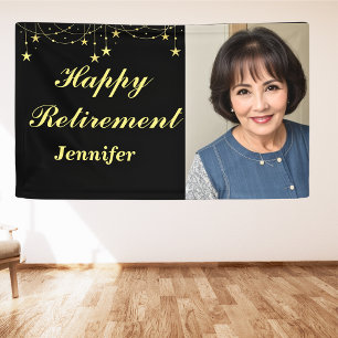 Modernes Rustikales Happy Retirement Individuelle  Banner