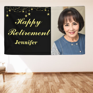 Modernes Rustikales Happy Retirement Individuelle  Banner