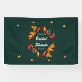 Modernes Rustikales Herbstleaves-Brautparty Banner (Horizontal)