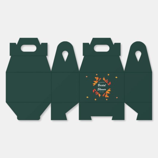 Modernes Rustikales Herbstleaves-Brautparty Geschenkschachtel (Ungeklappt)