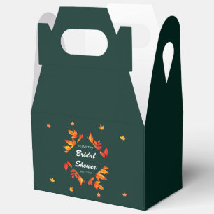 Modernes Rustikales Herbstleaves-Brautparty Geschenkschachtel