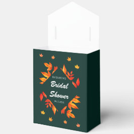 Modernes Rustikales Herbstleaves-Brautparty Geschenkschachtel
