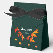 Modernes Rustikales Herbstleaves-Brautparty Geschenkschachtel (Vorderseite)