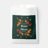 Modernes Rustikales Herbstleaves-Brautparty Geschenktütchen (Vorderseite)