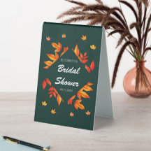 Modernes Rustikales Herbstleaves-Brautparty