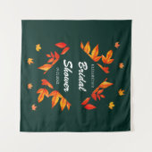 Modernes Rustikales Herbstleaves-Brautparty Wandteppich (Vorderseite (Horizontal))